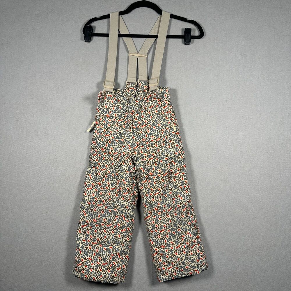 Konges Slojd Mismou Kids Snow Pants Floral Print Ski BibsTrousers Salopettes 4Y
